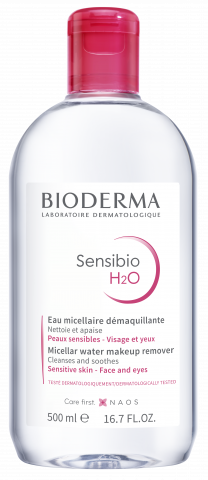 BIODERMA product photo, Sensibio H2O 500ml, hassas ciltler için misel su