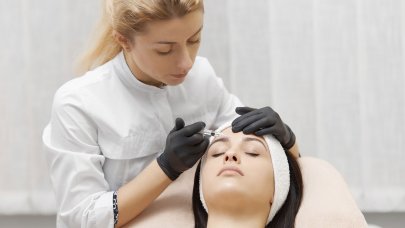 Woman with Dermatologist - Cosmetological Clinic